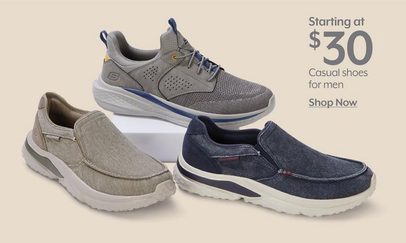 STARTING AT $30 Casual shoes for men