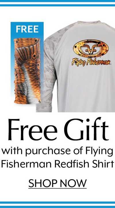 FREE Redfish Sunbanit with Flying Fishermen Redfish Performance Shirt