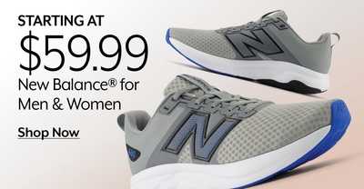 STARTING AT $59.99 New Balance for Men & Women