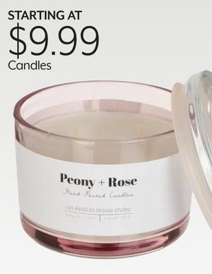 STARTING AT $9.99 Candles