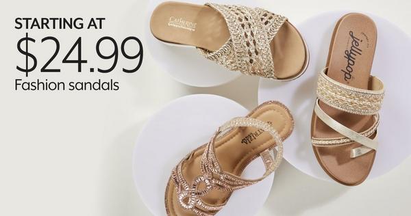 STARTING AT $25 Fashion Sandals