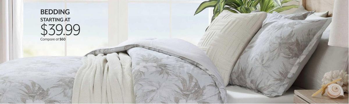 Bedding starting at 39.99