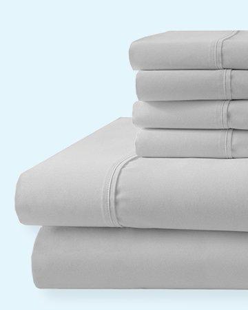 Solid 1000 Thread Count Blue Sheet Set