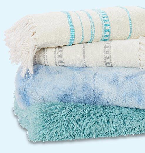 Fur throw, Premium plush blanket and more