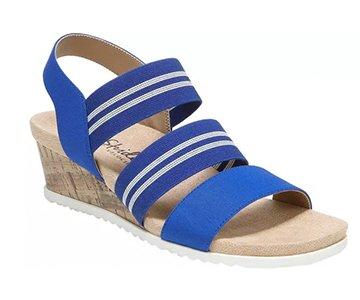Sunshine Cobalt Wedge Sandals