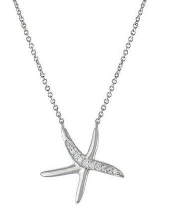 Starfish Pendant Silver Necklace