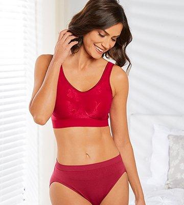 Bali Comfort Flex Fit Red Bra and Panty