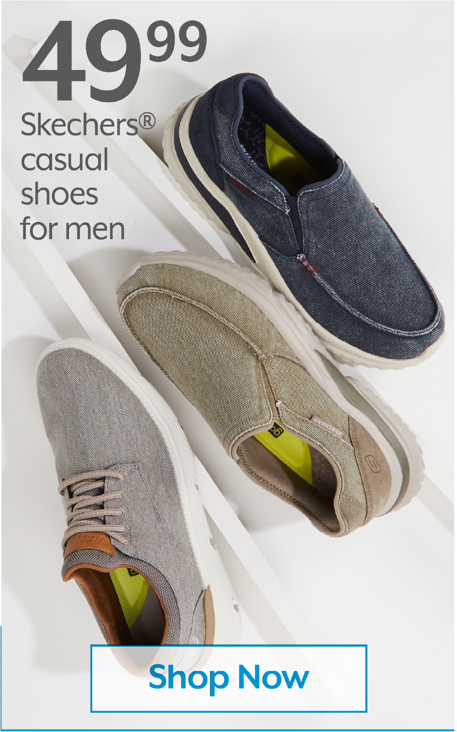 49.99 Skechers® casual shoes for men