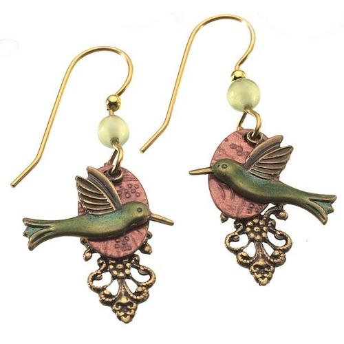 Silver Forest Hummingbird Dangle Earrings | Bealls Florida