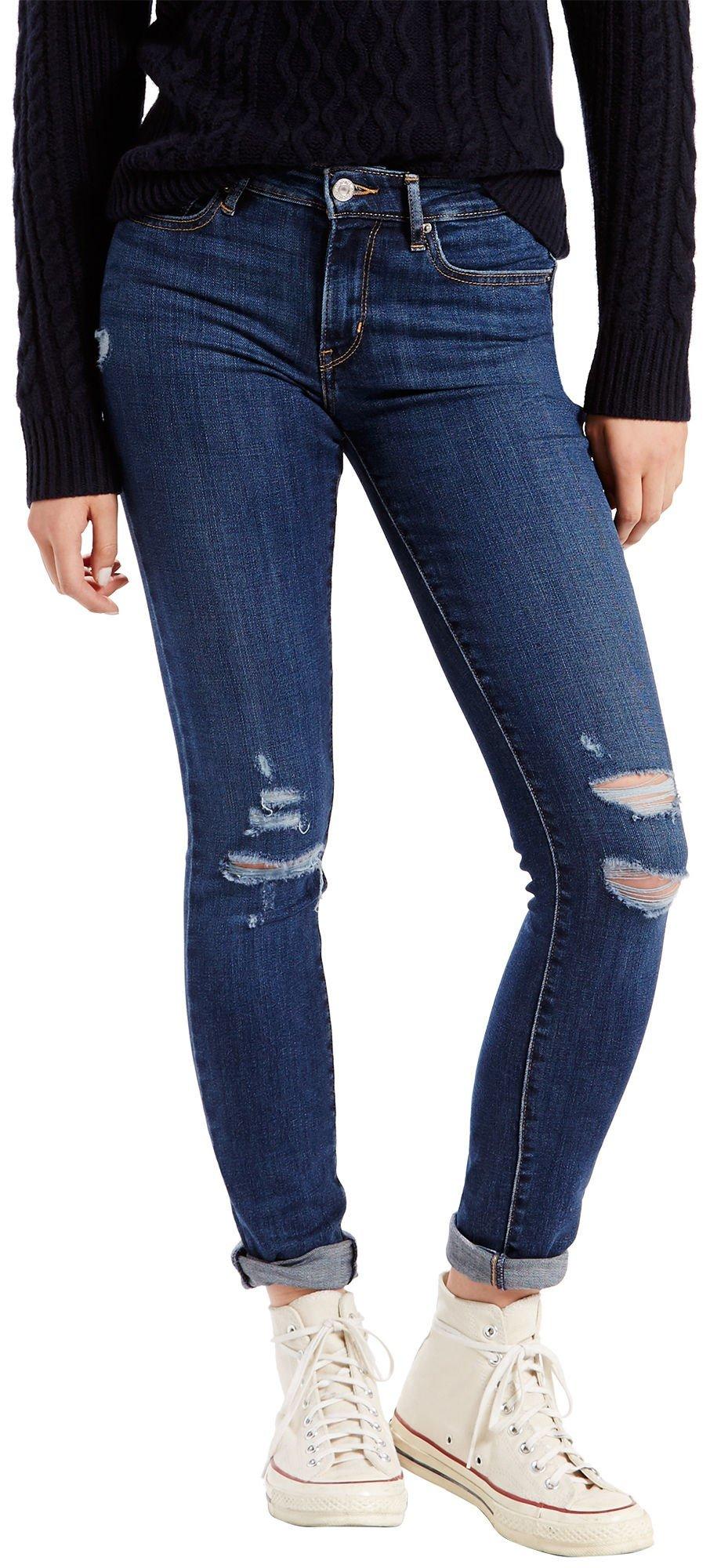 levi jeans skinny 711 womens levis leg close damage done bealls